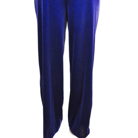 VTG VELOUR GOTH Whimsigoth Steampunk Witchy Boho Grape Purple Pull On Pants M - Picture 7 of 10